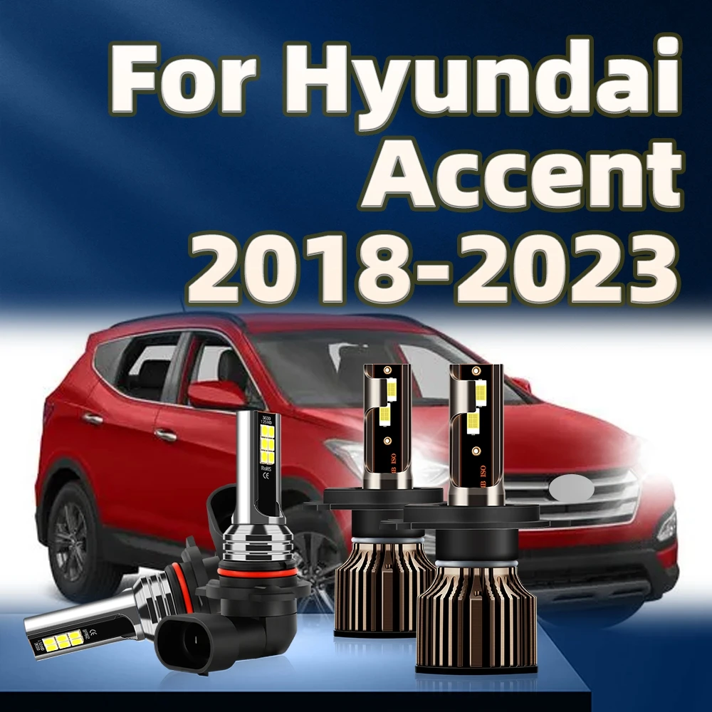 

4 шт., Автомобильные светодиодные лампы 2018 лм H4 2019 2020