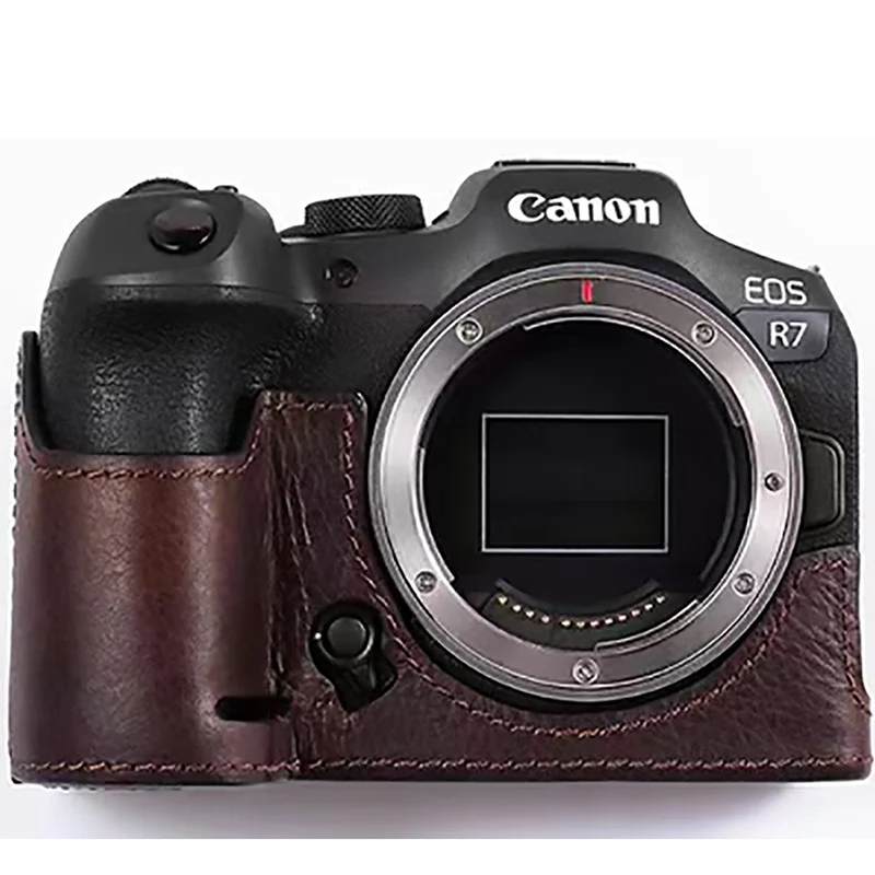 Custodia Per Fotocamera In Vera Pelle Mezza Borsa Fatta A Mano Per Nikon D610 D750 D800 D800E D810 D850 Custodia Per Fotocamera
