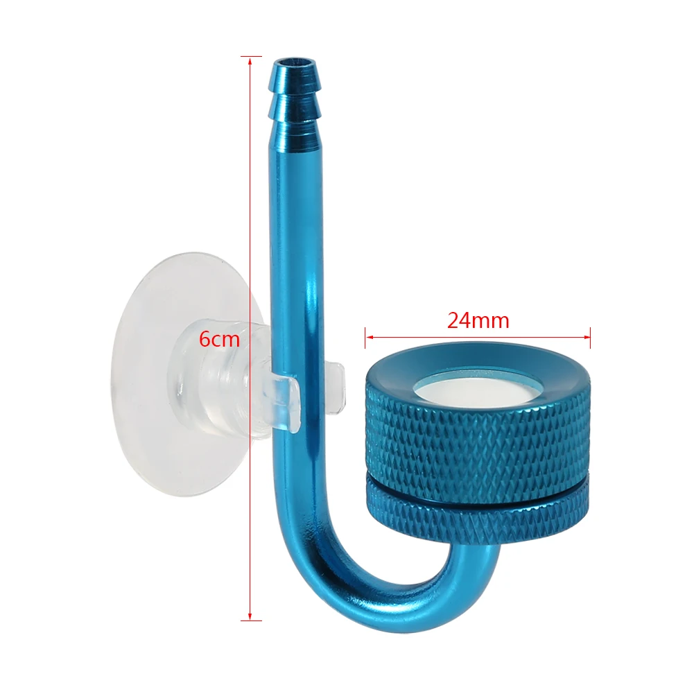 aquarium atomiser co2 atomiser 3 Colors Aluminium Alloy Carbon Dioxide Diffuser Atomiser Fish  Supplies Aquarium Equipment 6