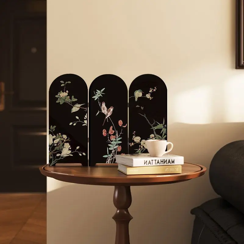 Qiaolin Desktop Screen Decoration Chinese Style Tea Room Dining Cabinet Table Layout Painting Ancient Style Decor Home Ornament