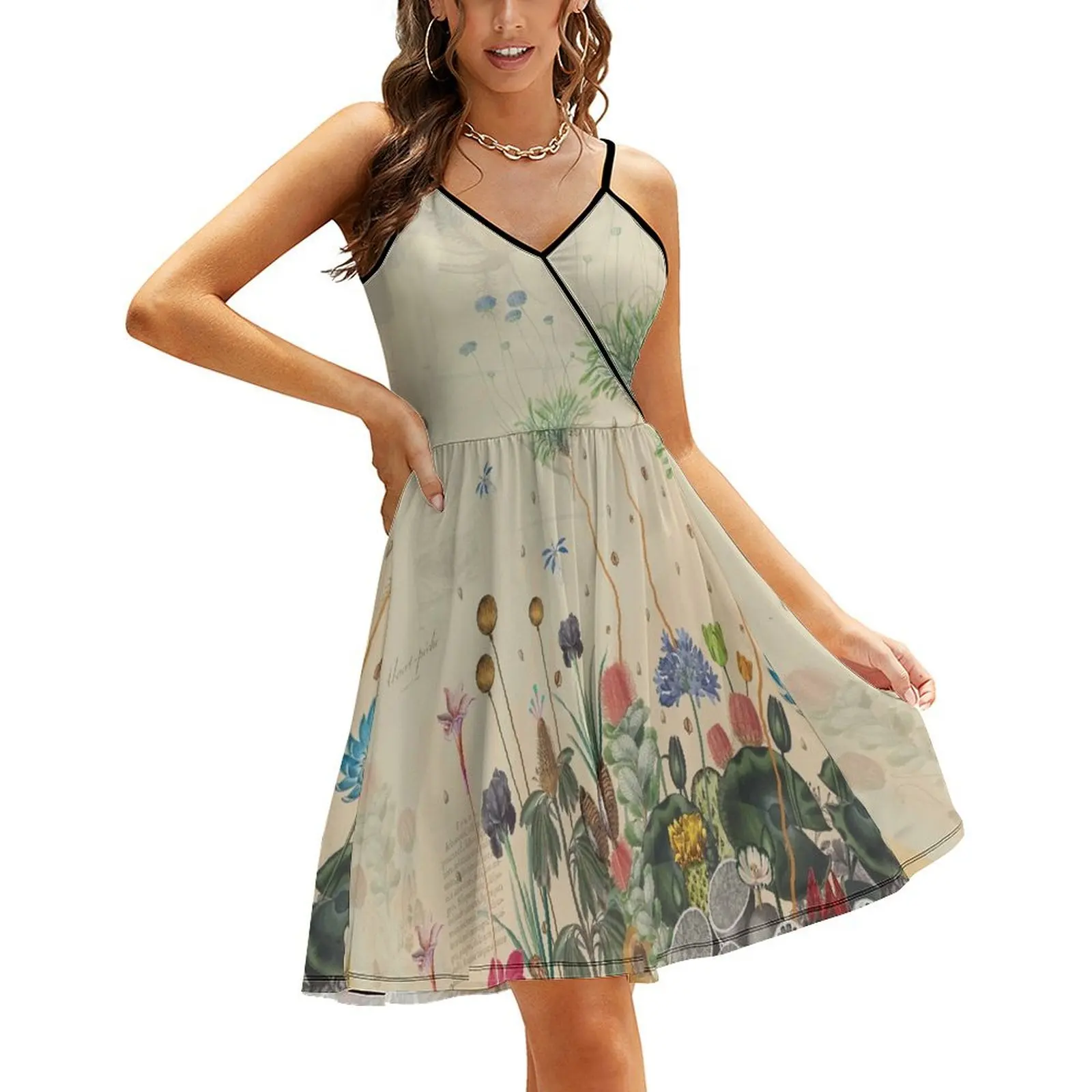 

FANTASTIC BOTANICAL Sling Dress elegant women's dresses sale elegant women's sets women's dresses luxury