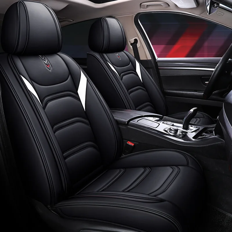 Luxury Leather Car Seat Covers for Fiat 500 500L 500X Bravo Doblo Fiorino Fullback Idea Palio-Weekend Perla Punto Qubo Siena