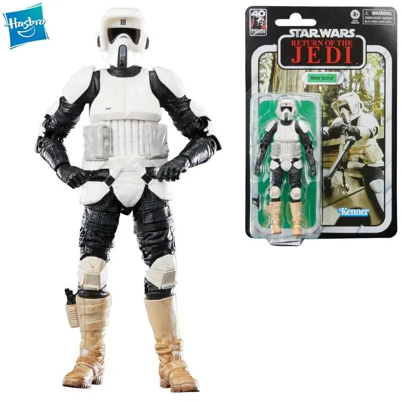 

Original Hasbro Star Wars: Episode Vi The Black Series Scout Troopers 6 Inch Action Figure Toy Model Collectible Gift F7074