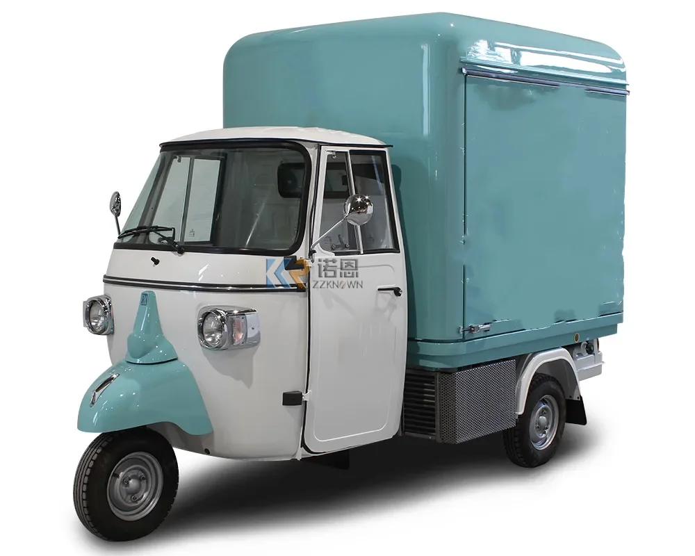 Electric Tricycle 3 Wheels Food Ice Cream Vending Tuk Tuk Vending Cart