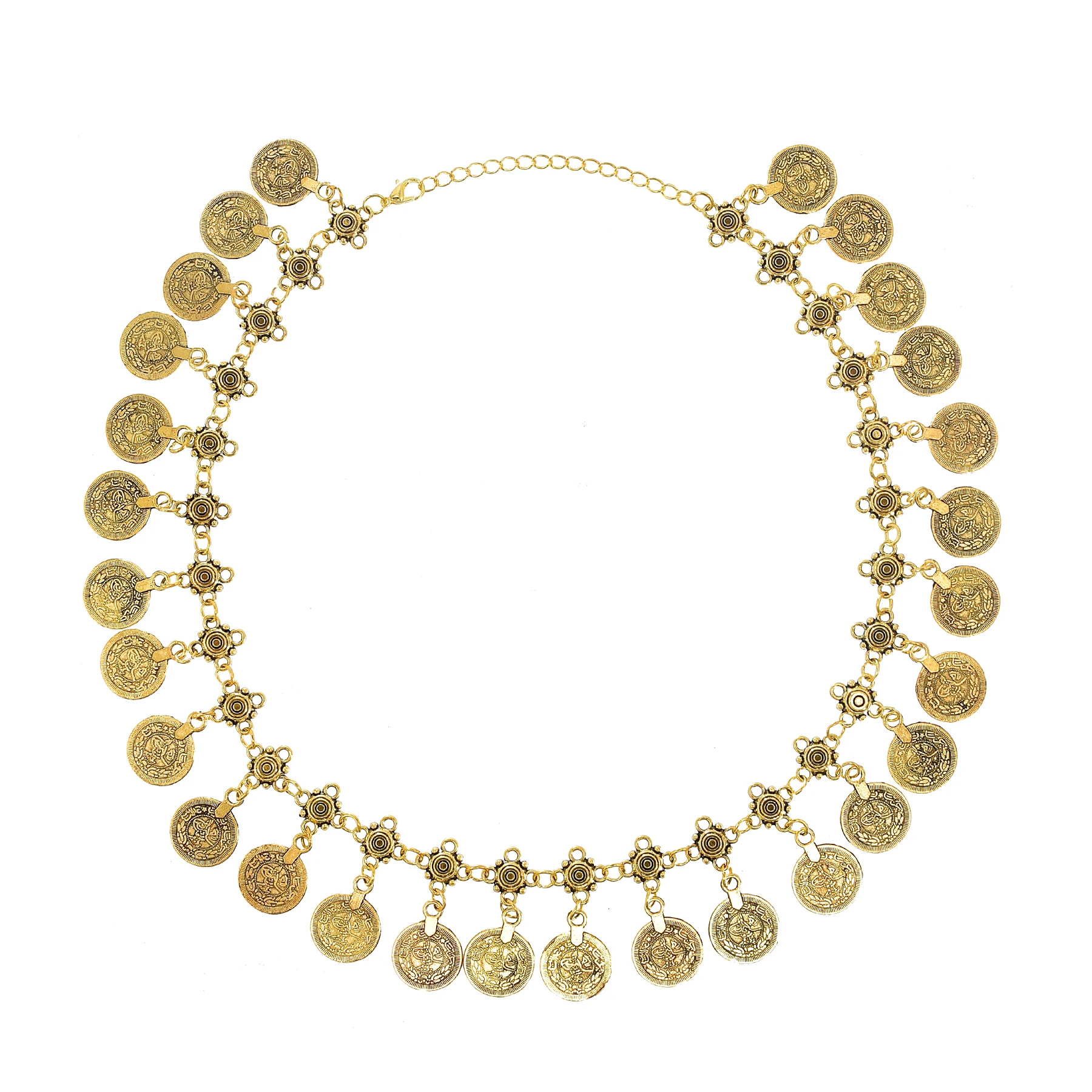 عقد العملات الذهبية – لمسة تراثية فاخرة