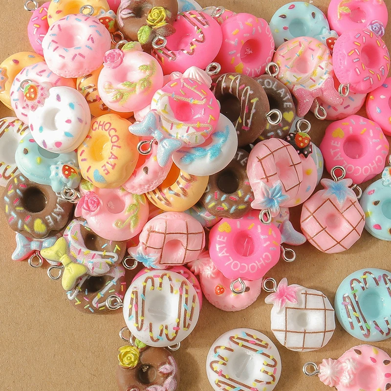 15 Stück zufällige Mischung, niedliche Harz-Tier-Blumen-Charms-Anhänger für Ohrringe, Halsketten, Armbänder, DIY, Kinderschmuck, Geschenkzubehör – Detail 4