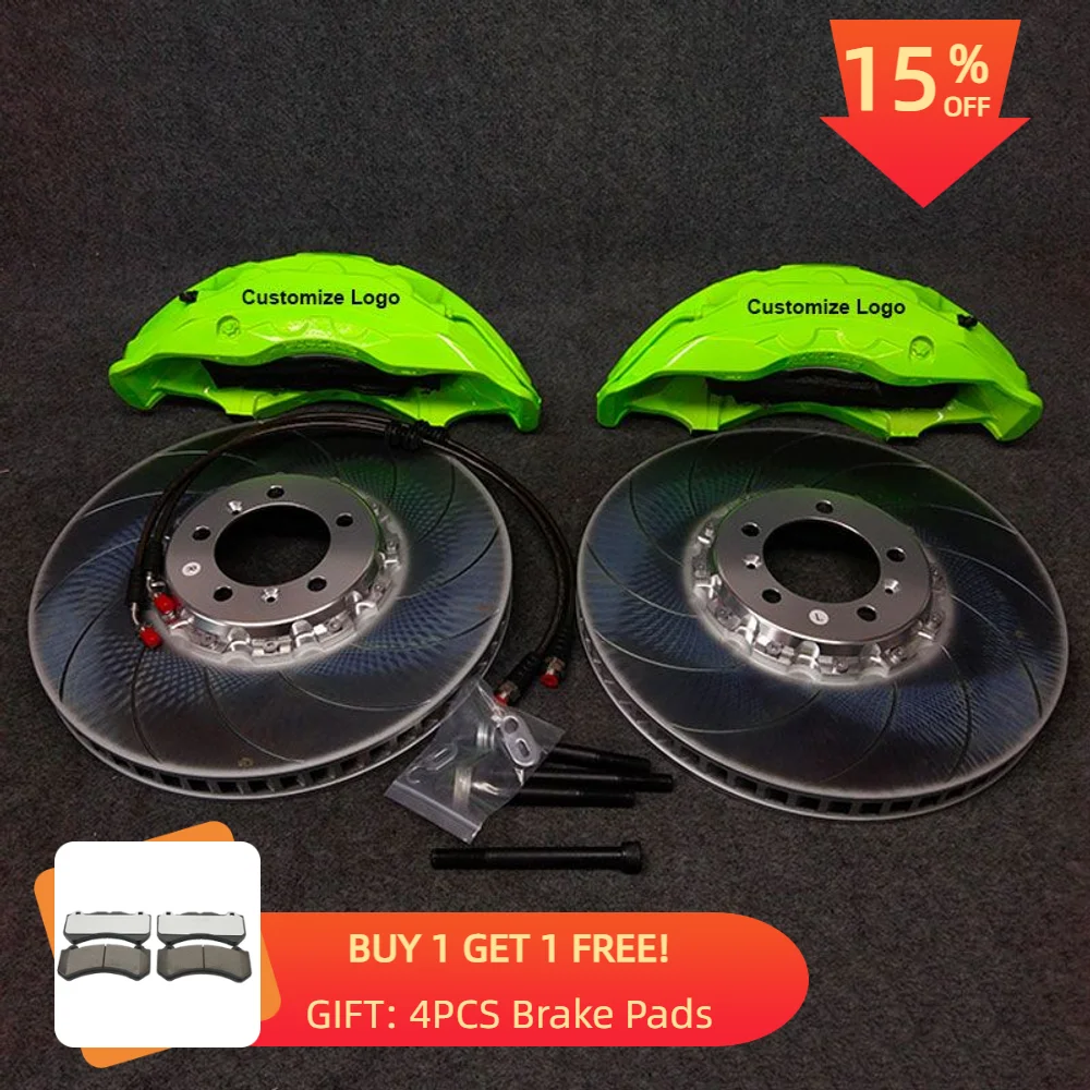 

Modified 10 Pot Caliper Fluorescent Green Big Brake Kit with 420*40mm Disc Kits for Porsche Paramera 970 front and rear