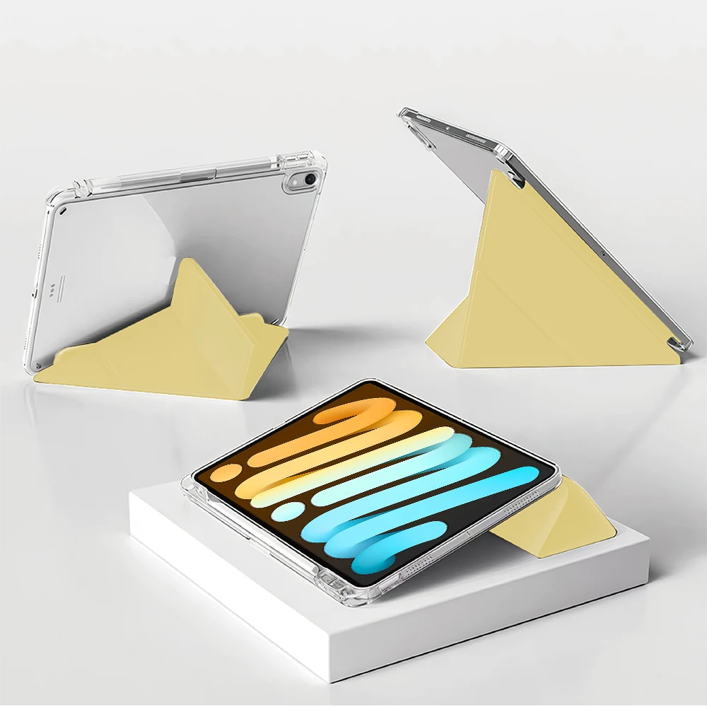 Slim Stylish Y-Shaped Stand Case with Pencil Holder for 8.3 Tablets, Multi-Angle Folding Design