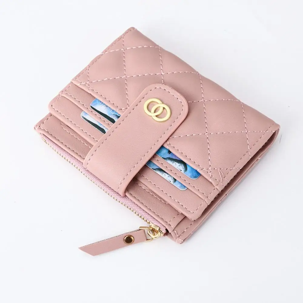 PU Leather Women Wallet Mini Coin Purse Zipper Small Bifold