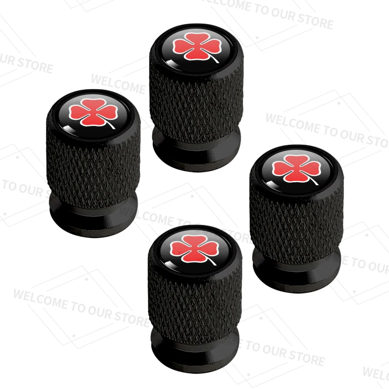 Four-Leaf Clover Wheel Valve Caps Set – Premium Tire Stem Covers (4-Pack)