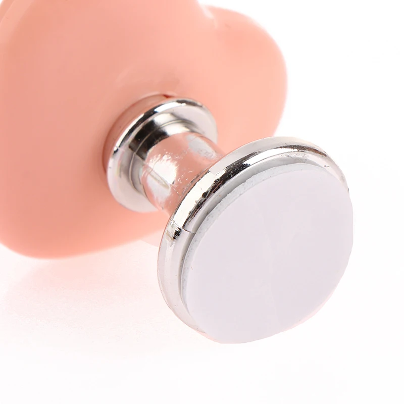 Push Button Switch Toilet Flush Button Pink Heart Shaped Press Toilet Tank Button Aid Bathing Room Decor Water Flush