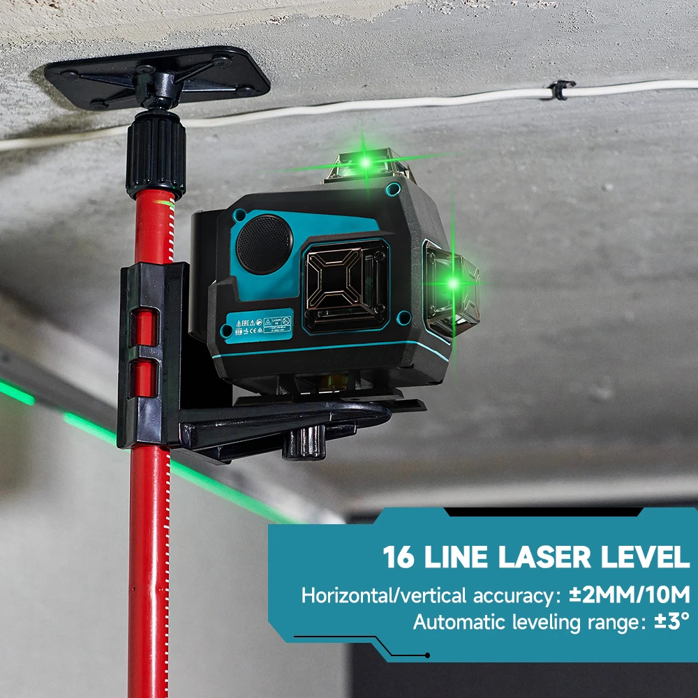 Makita 16 Lines Laser Level Horn Function With Bluetooth Audio Self-leveling