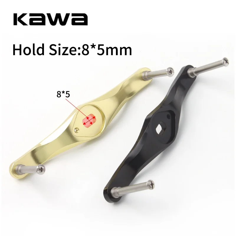 kawa New Fishing Reel Handle Aluminum Alloy Materails Assembly Hole Size 8x5mm Length 105mm Handle Reel Rocker Accessory For DIY