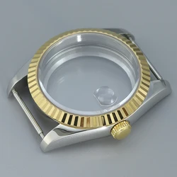 Elegant 36mm/39mm Sapphire Glass Waterproof Watch Case for Custom Mods - Women's Edition (Silvery and Gold 9)