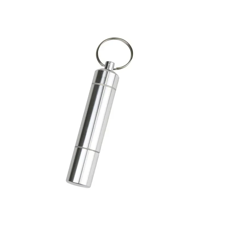 Silber Aluminium Legierung Zigarette Box Wasserdichte Zigarette Fall Pille Zahnstocher Kapsel Zigarette Zubehör Herren Geschenk Gadgets – Detail 5
