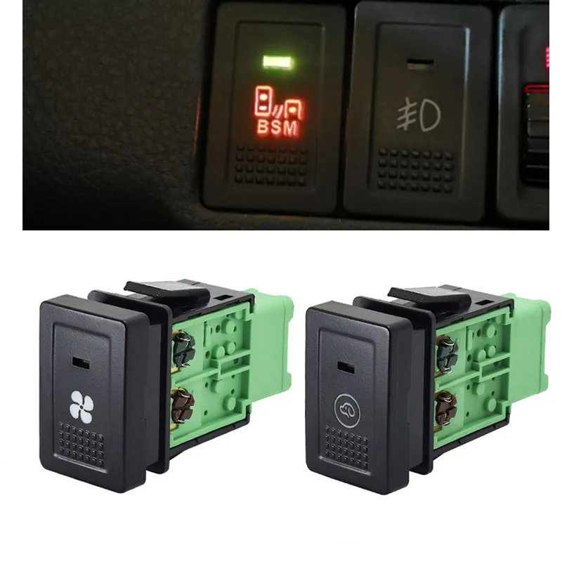 1Pc Car Led Fan Radar Parking Auto Headlight On Off Switch Pulsante Light Bar Switch Per Suzuki Sx4 Swift Grand Vitara 06-12