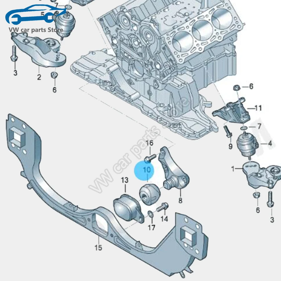 1/5/10 Uds soporte de motor amortiguador de parada de goma 4F 0199339 4F0 199 339 Para Audi 2.0 A6/S6 Avant Quattro A6 Allroad Quattro - AliExprs 34
