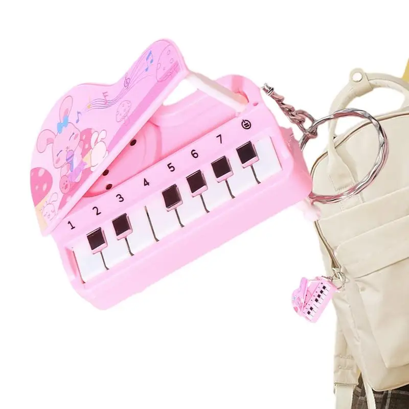 

Musical Keyring Piano Pendant Keyring Portable Musical Keyboards Style Key Chain For Backpacks Car Bag