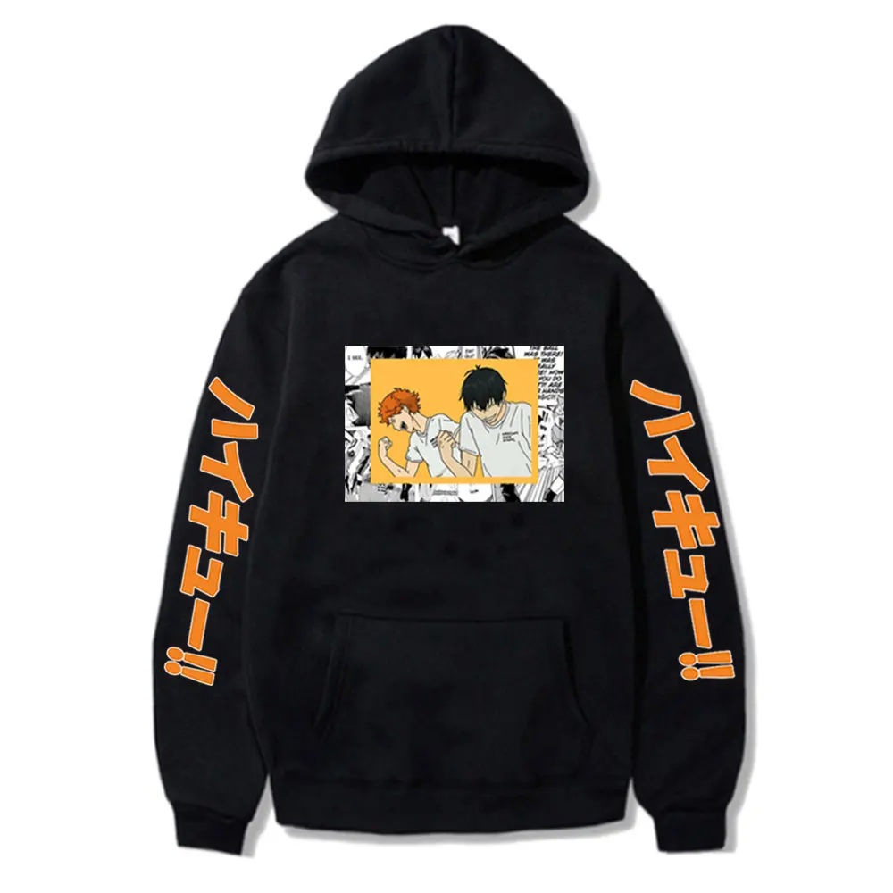 

Casual Hoody Haikyuu Hoodies Hinata Shoyo Graphic Print Unisex Sweatshirt Autumn Streetwear Long Sleeve Warm Man/Woman Pullover