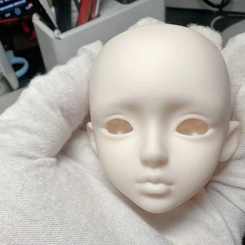 1 Pieces Open Head for 28cm Girls Doll 1/6 BJD White Skin Without Makeup DIY Toys 3