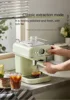 220V Bear Capsule Coffee Maker with Milk Frother, Semi-Automatic Espresso Machine 3