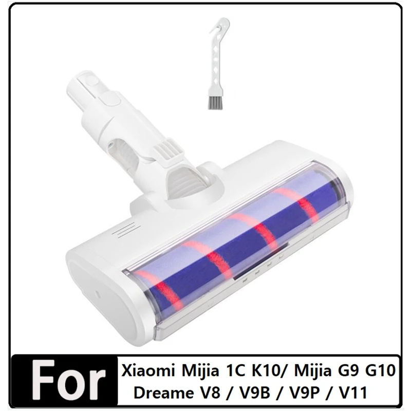 

For Dreame V8/V9B/V9P/V11/G9 Xiaomi K10/G10 Xiaomi 1C Electric Floor Brush Head Carpet Brush Vacuum Cleaner Parts Accessories