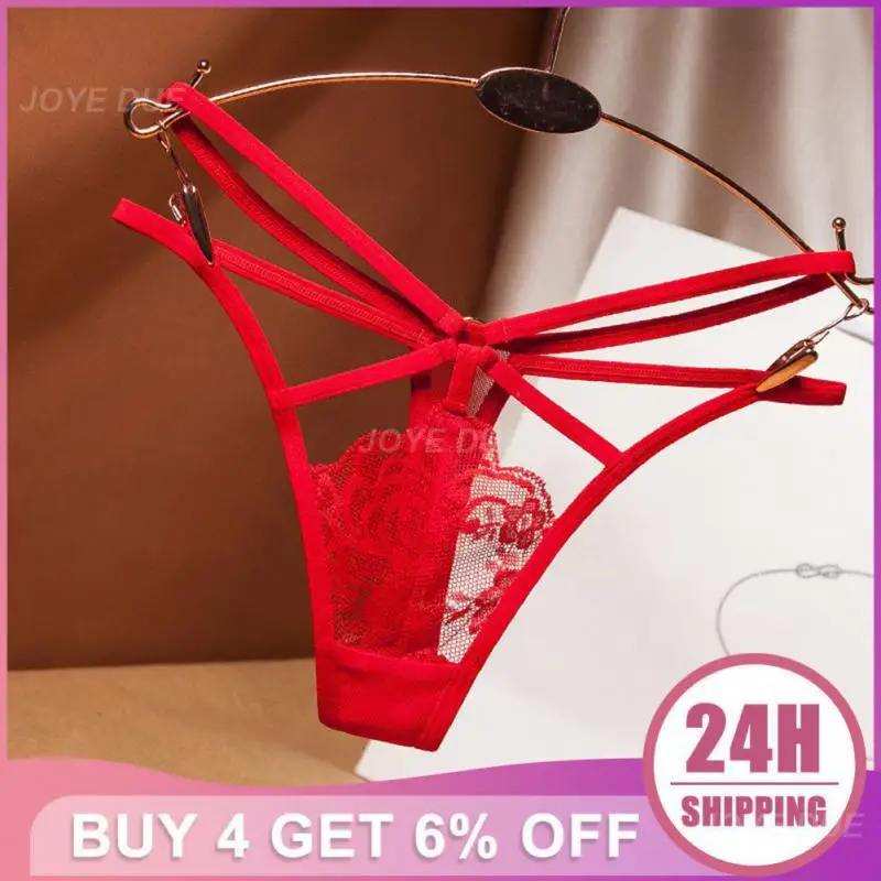 

Womens Panties Embroidery Sexy Intimates See-through Pantys Lace Sexy Lingerie Transparent Women Underwear Thongs Lace G-strings