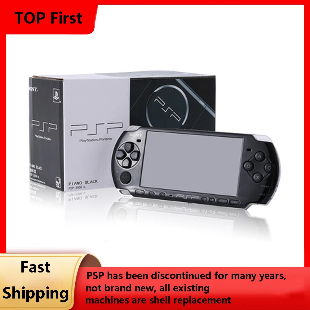 Refurbished Black Psp3000 Handheld System Console 16/32/64/128gb Memory