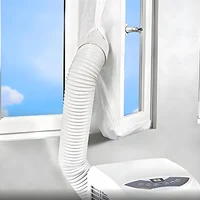 AirLock-Joint de fenêtre pour climatiseur portable, 3m 4m, flexible, avec fermeture éclair et adhésif rapide 1