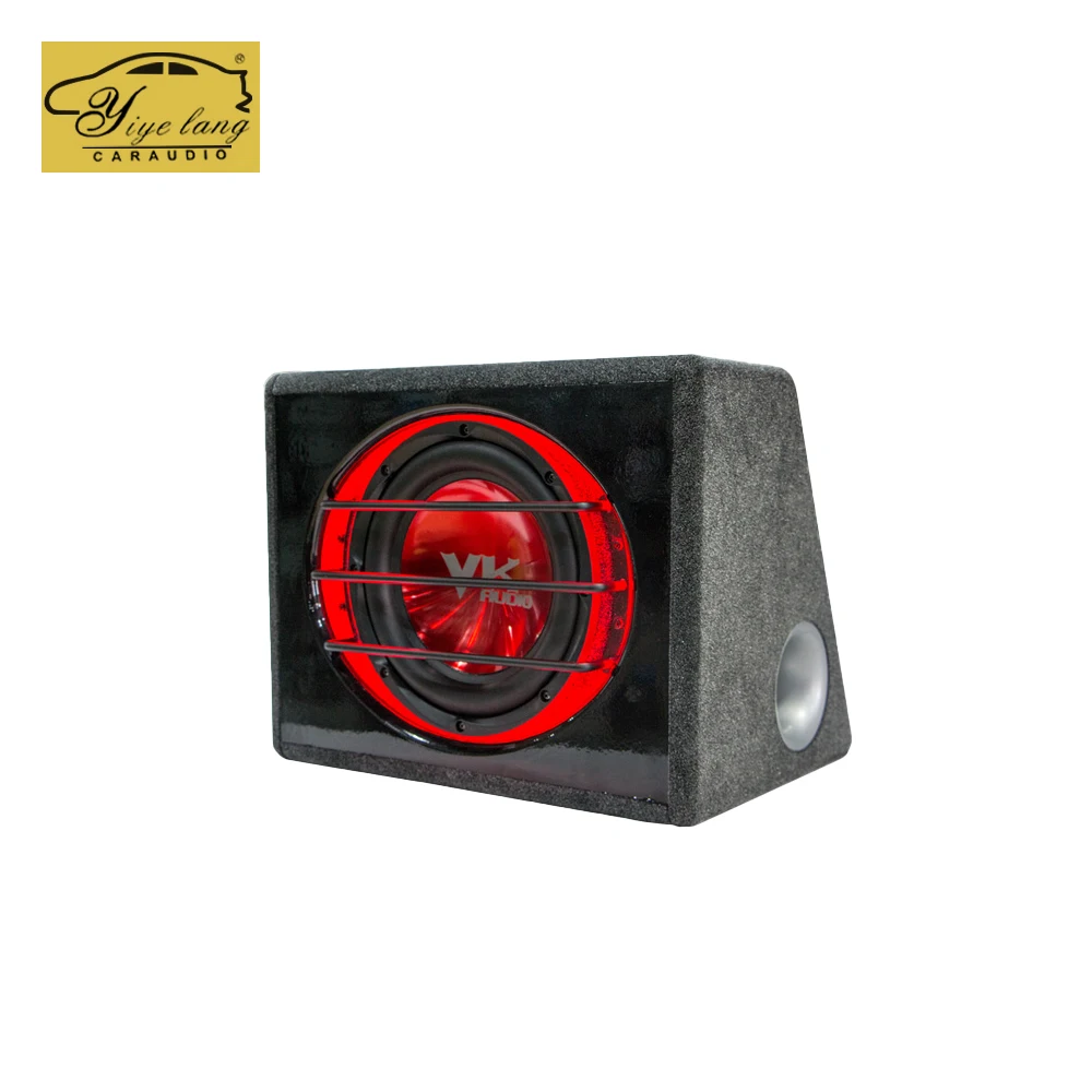 12V Car Audio Subwoofer Stereo Black/Green Car High Power Speaker Audio Active Subwoofer Noise Reduction Modification