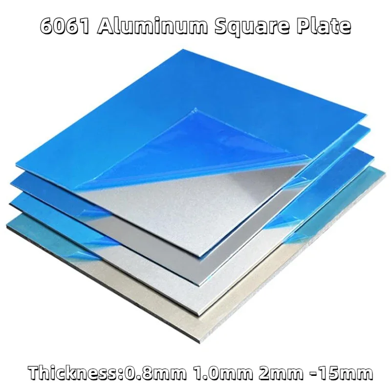 6061AluminumSquarePlateFlatAluminumSheetDIYFrameMetalPlate