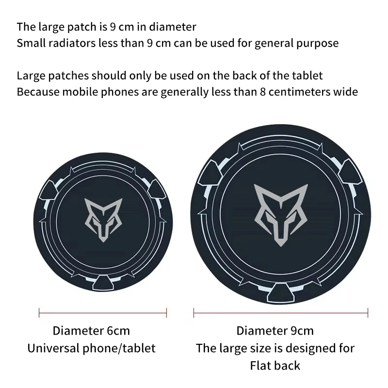Sarafox Esport Carbon Fiber Texture Case Magnetic Semiconductor Heat Sink Magnet Plate IPad Heat Sink Stickers For IPad / Tablet mobile heat dissipation plate cooling patches