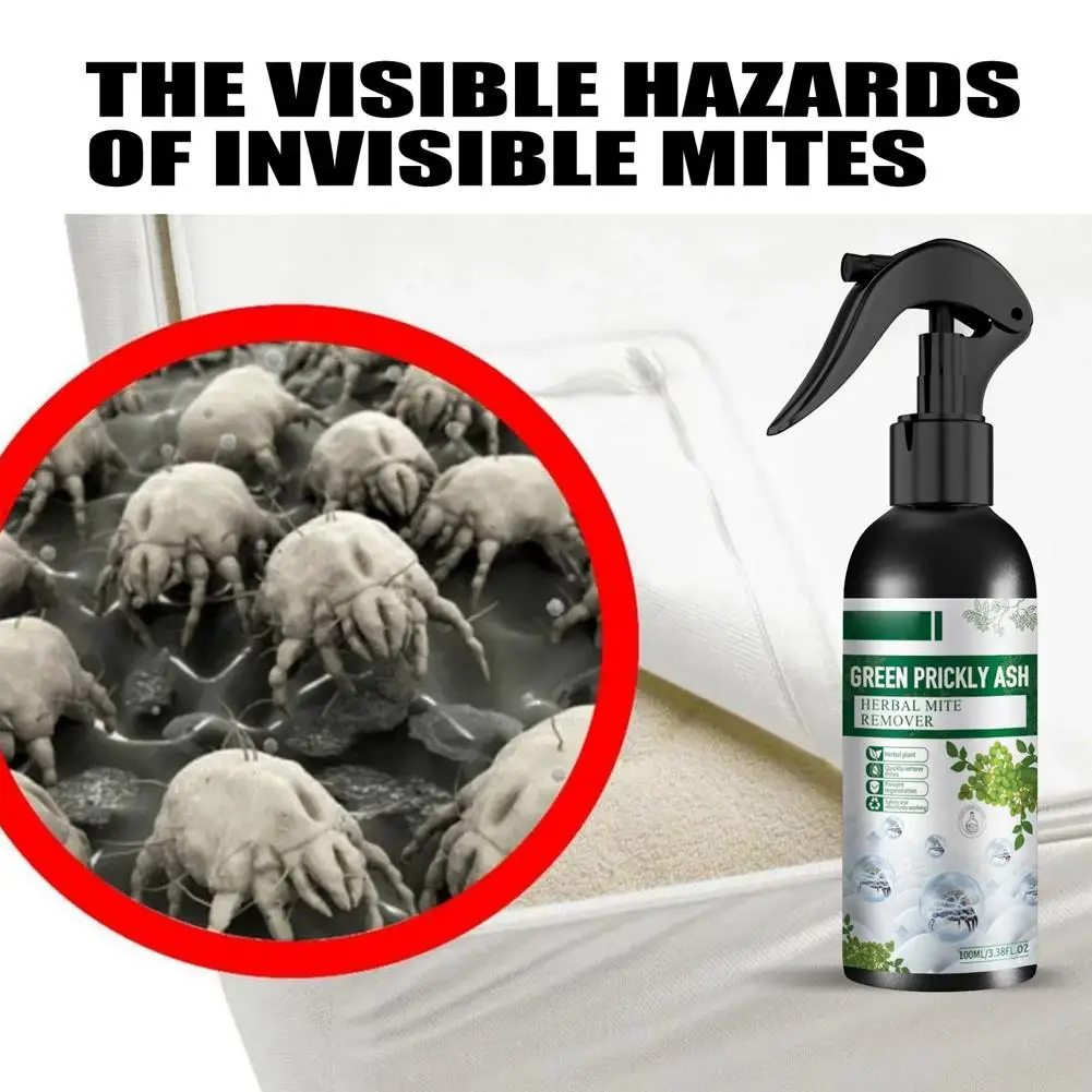 Green Prickly Ash Liquid Spray Insecticide Fungicide Miticide Acaricides Disease & Mite Control Spray for Bed Quilt Sofa100 E6E5