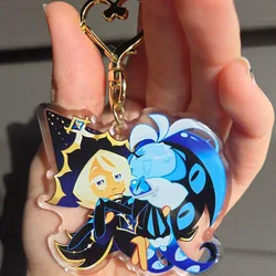 Cute Cartoon Milk & Cookie Keychain Accessories (Gold)
