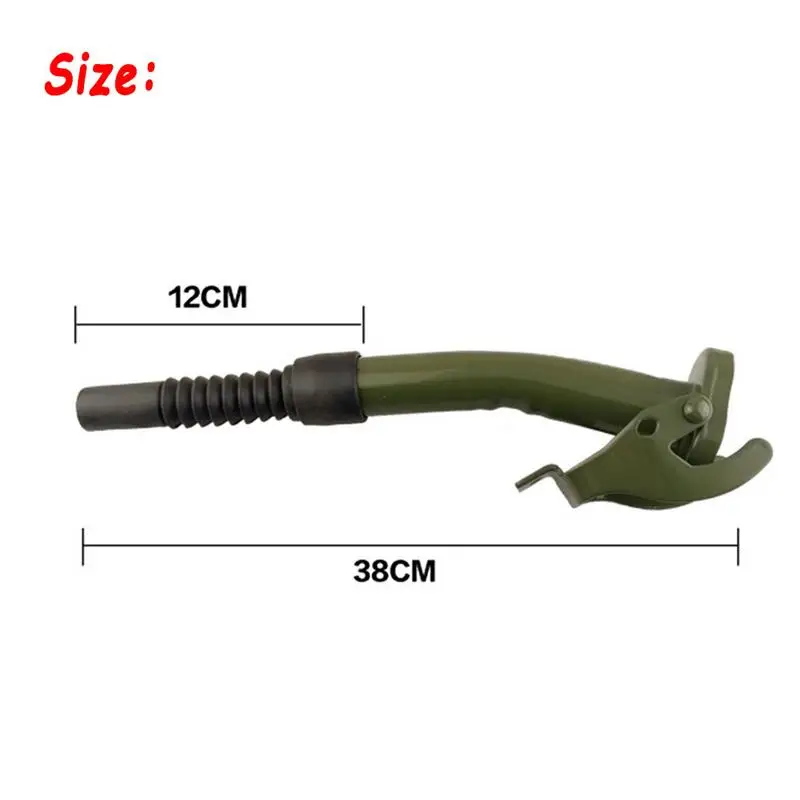 Jerry Can Pouring Spout Flexible Nozzle Petrol Fuel Seal 38cm + Sealing Gasket for 5/10/20 litre jerry cans