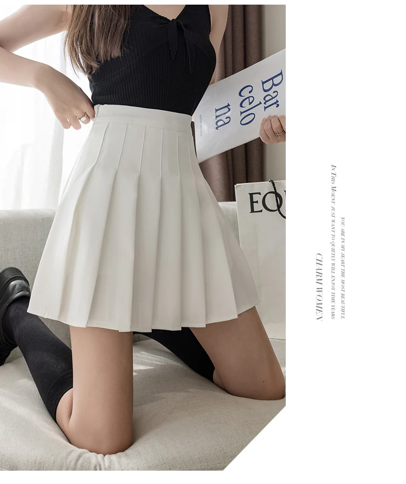 Pleated Skirt Japanese School Uniform Women Clothing Summer Short Skirts High Waist Female Mini Skirts Preppy Style Faldas Mujer skirts for women