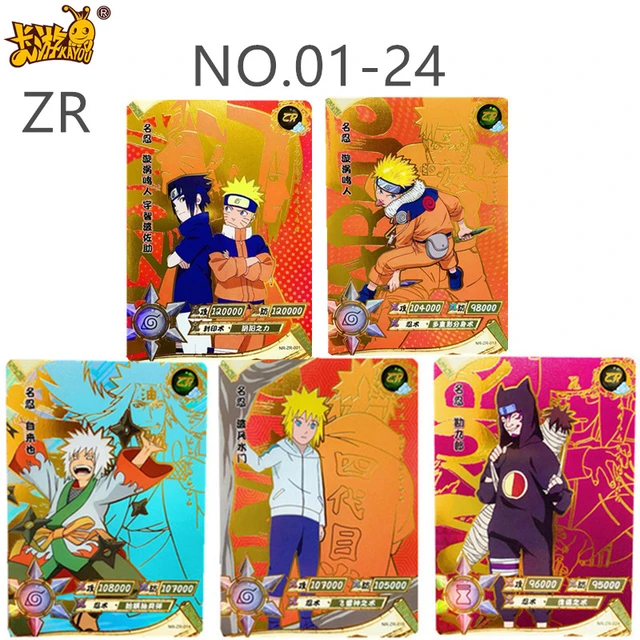 Naruto Kakashi Hinata ou Series Bronzing Collection Cartas