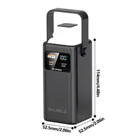 20000 мАч Power Bank большой емкости портативный уличный аварийный источник питания встроенный кабель Camping Iight для iPhone Samsung — изображение 6