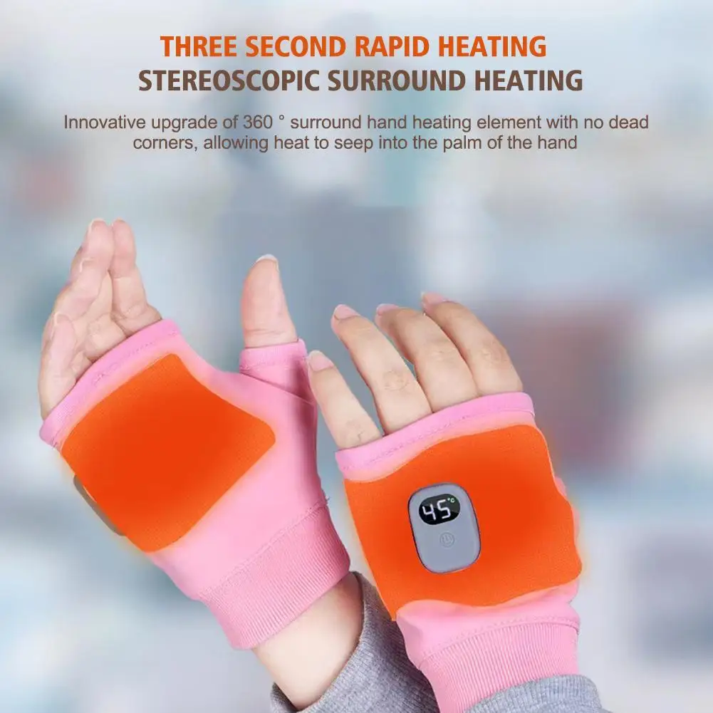 

Winter USB Rechargeable Heating Gloves Motorcycle Heated Gloves Waterproof Touchscreen Skiing Gloves For Men And Women