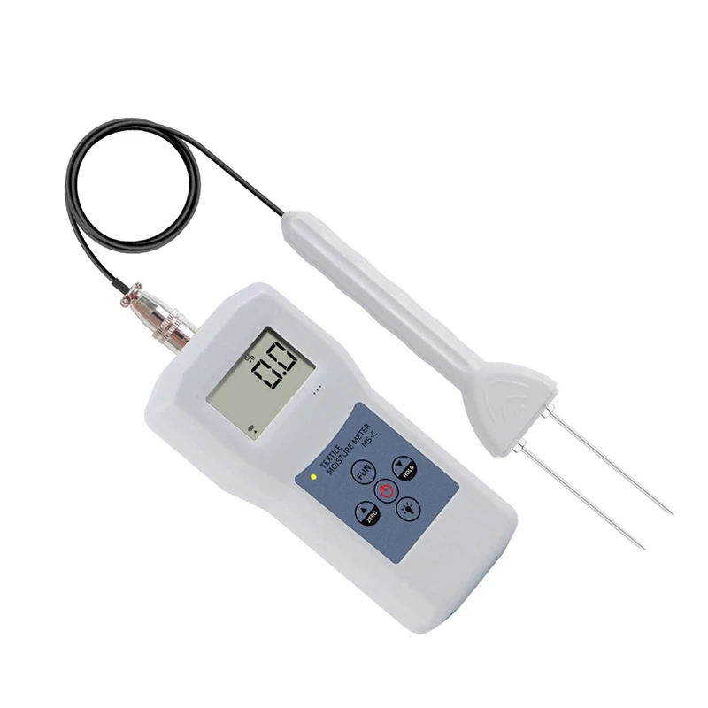 

Yarn Moisture Meter Wool Silk Woollen Materials Humidity Tester LCD Digital Display Cotton Hygrometer