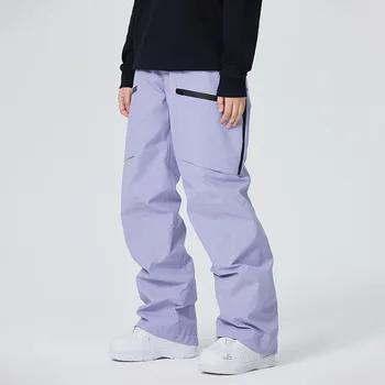 Windproof Alpine Overalls for Men and Women, Outdoor Sport Costumes, Mountain Snow Bib Trousers, Waterproof Warm Ski Pants, 2023 2