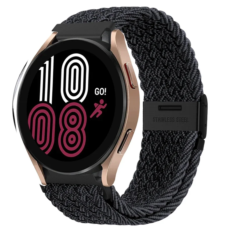 Braided Elastic Nylon Band - 20mm/22mm - Multi-Functional Smartwatch Bracelet