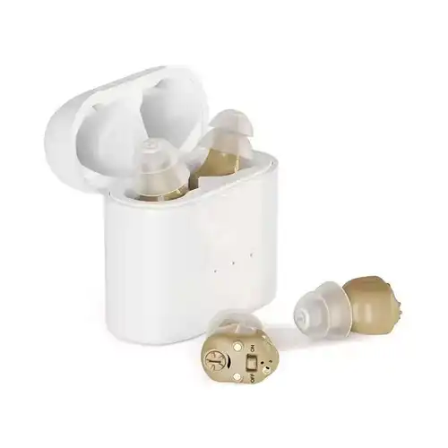 New Rechargeable Portable Mini Boost Hearing Earphones Long Battery Life Power Display Noise Reduction Earbuds For Elderly Gifts - Image 8