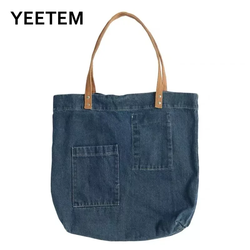 

Женские холщовые сумки через плечо, японская литература, стирка под джинсы, большие сумочки для женщин