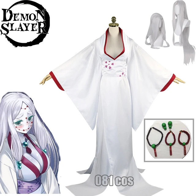 Cosplay Demon Slayer Kimetsu no Yaiba Spider Hill Rui's Mother Costume  Kimono