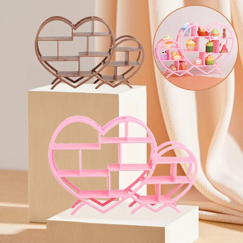 Heart-Shaped Nostalgic Display Stand for Miniatures and Dollhouses