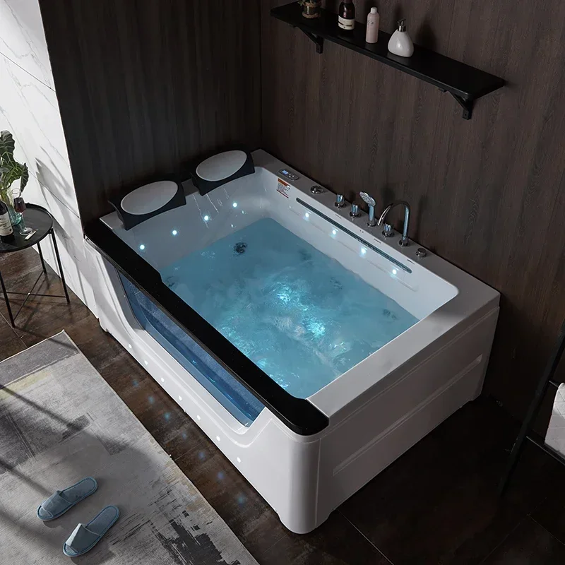 Freestanding Acrylic Massage Bathtub 3