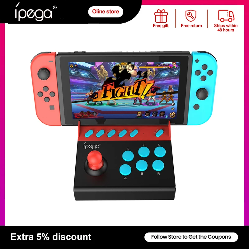 

Ipega PG-9136 Wireless Joystick for Switch Lite Nintendo NS-Switch OLED NS Pro Game Console Controller Smartphone TYPE-C Plug