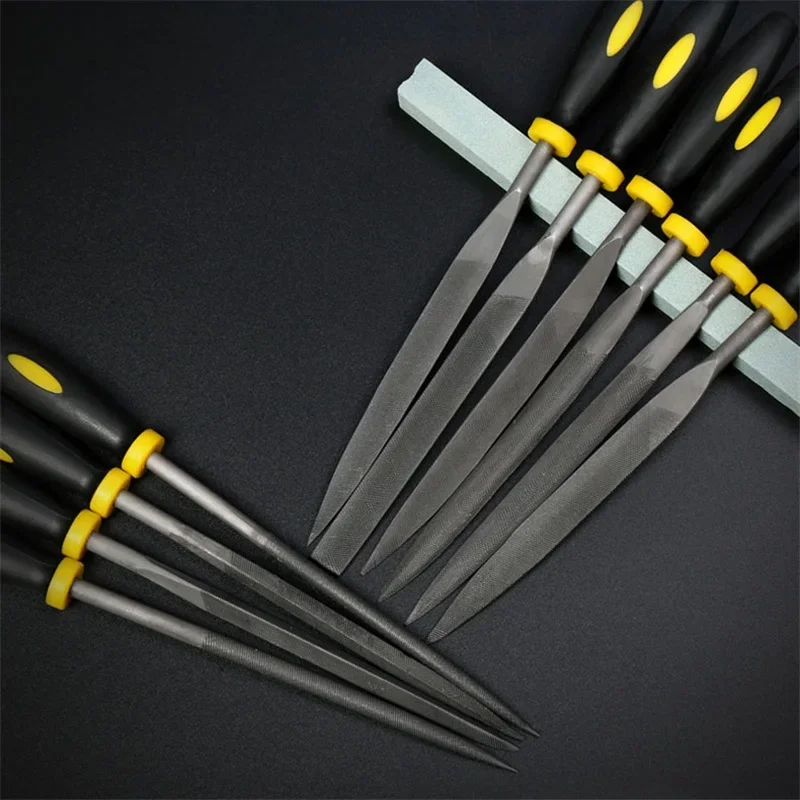 Lima Ad Ago Piatta Hegebeck In Acciaio Al Carbonio, Manico In Plastica, 180x5mm, Per Legno, Metallo, Plastica, Modellismo E Bricolage - 4
