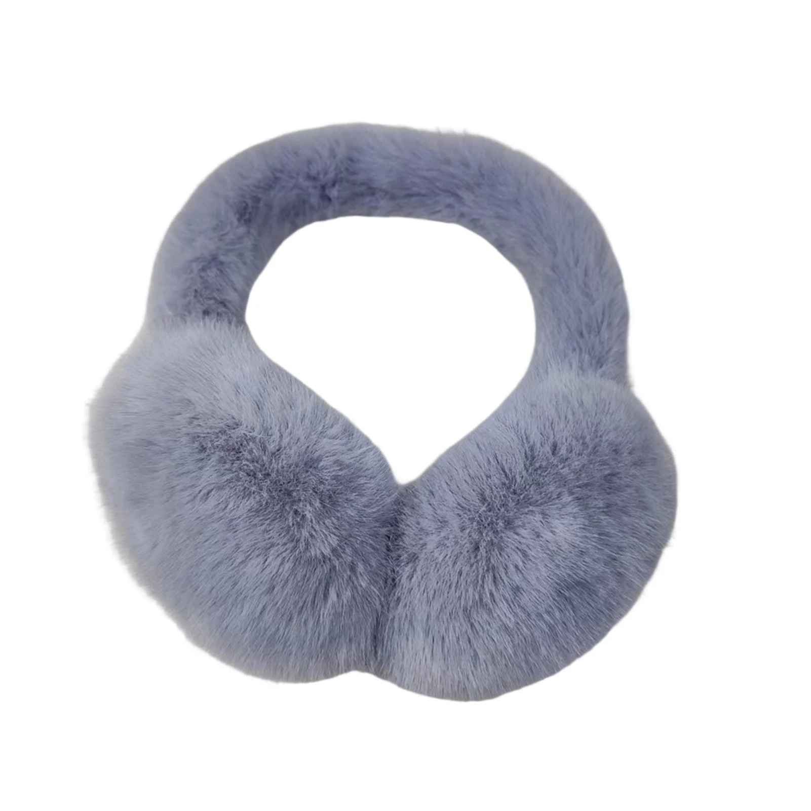 Fashion Winter Women Men Warmer Solid Color Adjustable Ear Muffs Earflap Earmuffs Thickened Plush Headband_voghion.com